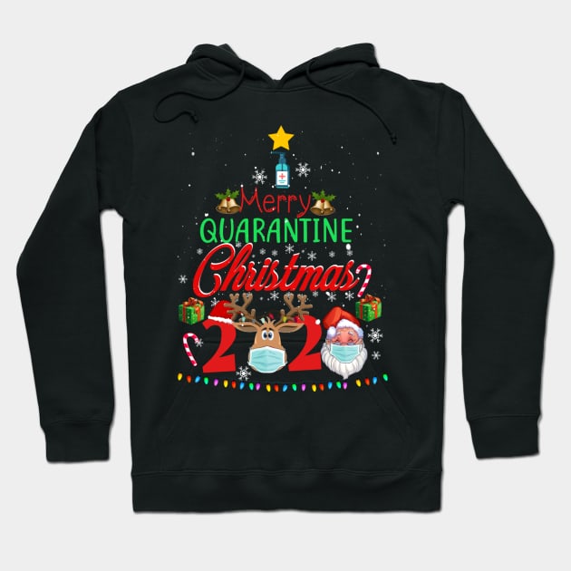 Merry Quarantine Christmas 2020 Pajamas Family Matching Xmas Shirt Hoodie by Krysta Clothing